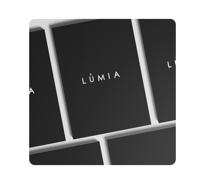 Grafica di prodotto per Lumia: art direction ed editorial design per collezioni home fragrance