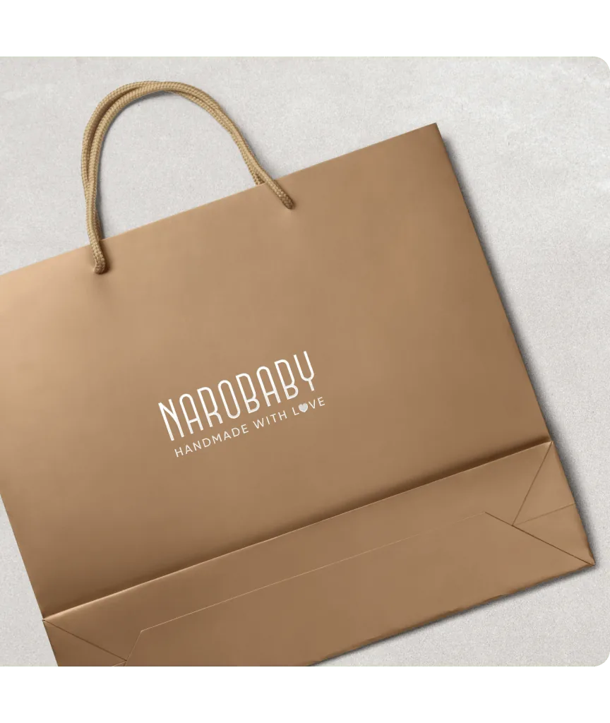 Supporto stampa per Narobaby: identità per accessori all'uncinetto Made in Italy per neonati