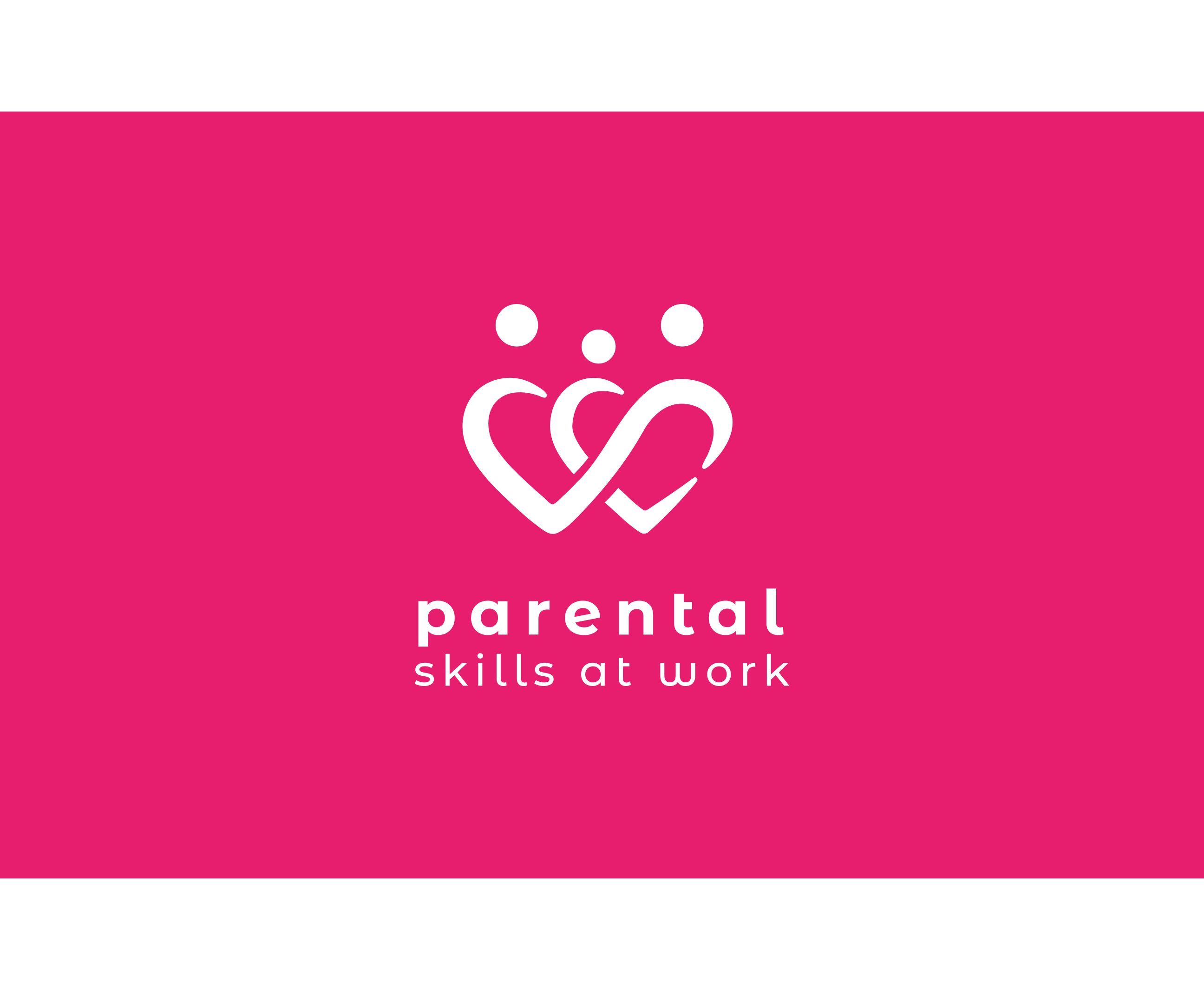 Card rosa con logo completo Parental Skills at Work