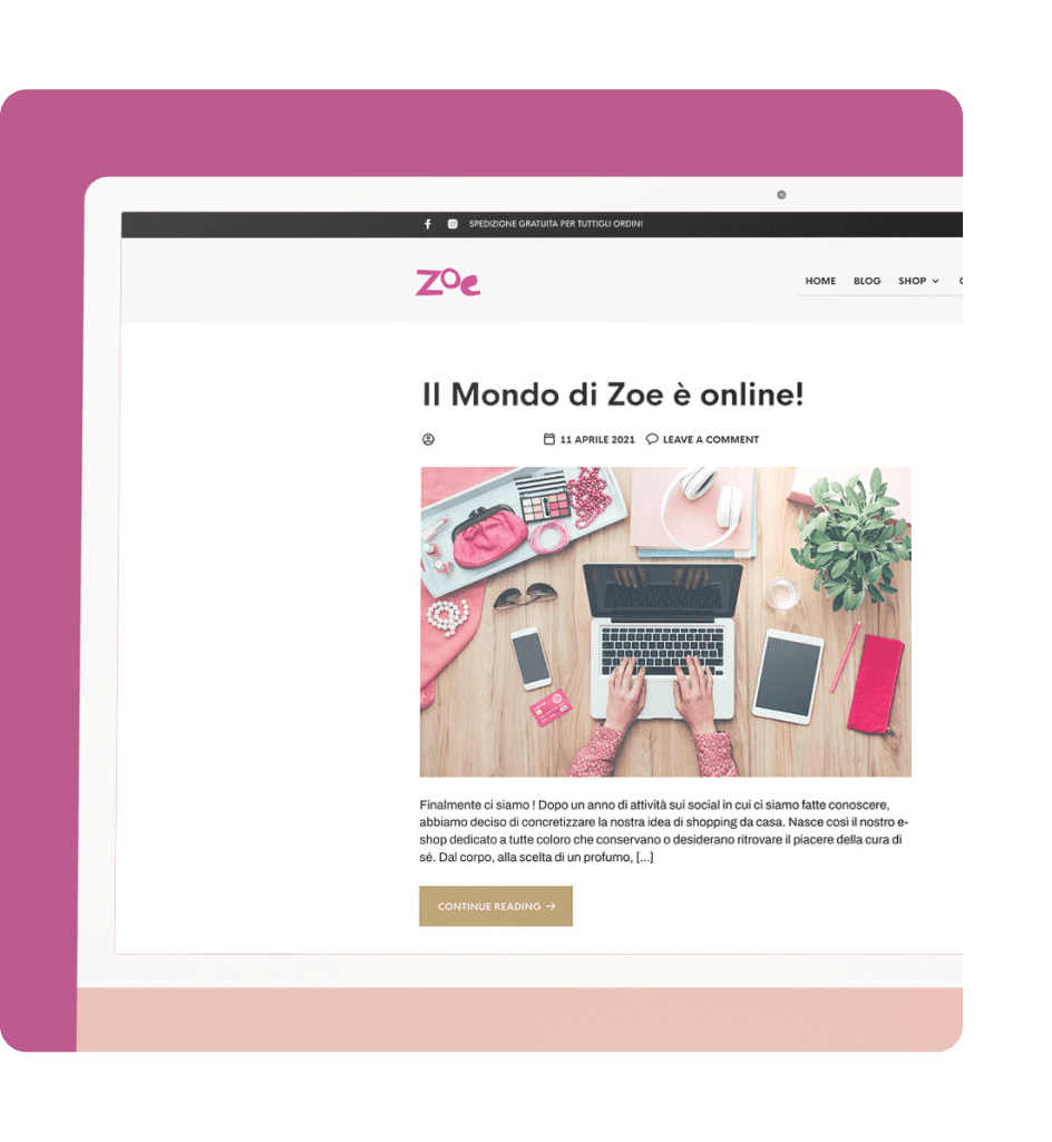 Visual finale per Zoe: brand identity, packaging e contenuti per beauty e lifestyle e‑commerce