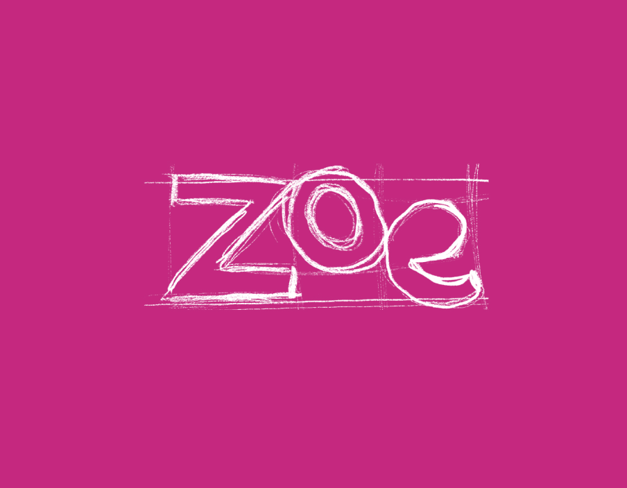 Visual dell'identità per Zoe: brand identity, packaging e contenuti per beauty e lifestyle e‑commerce