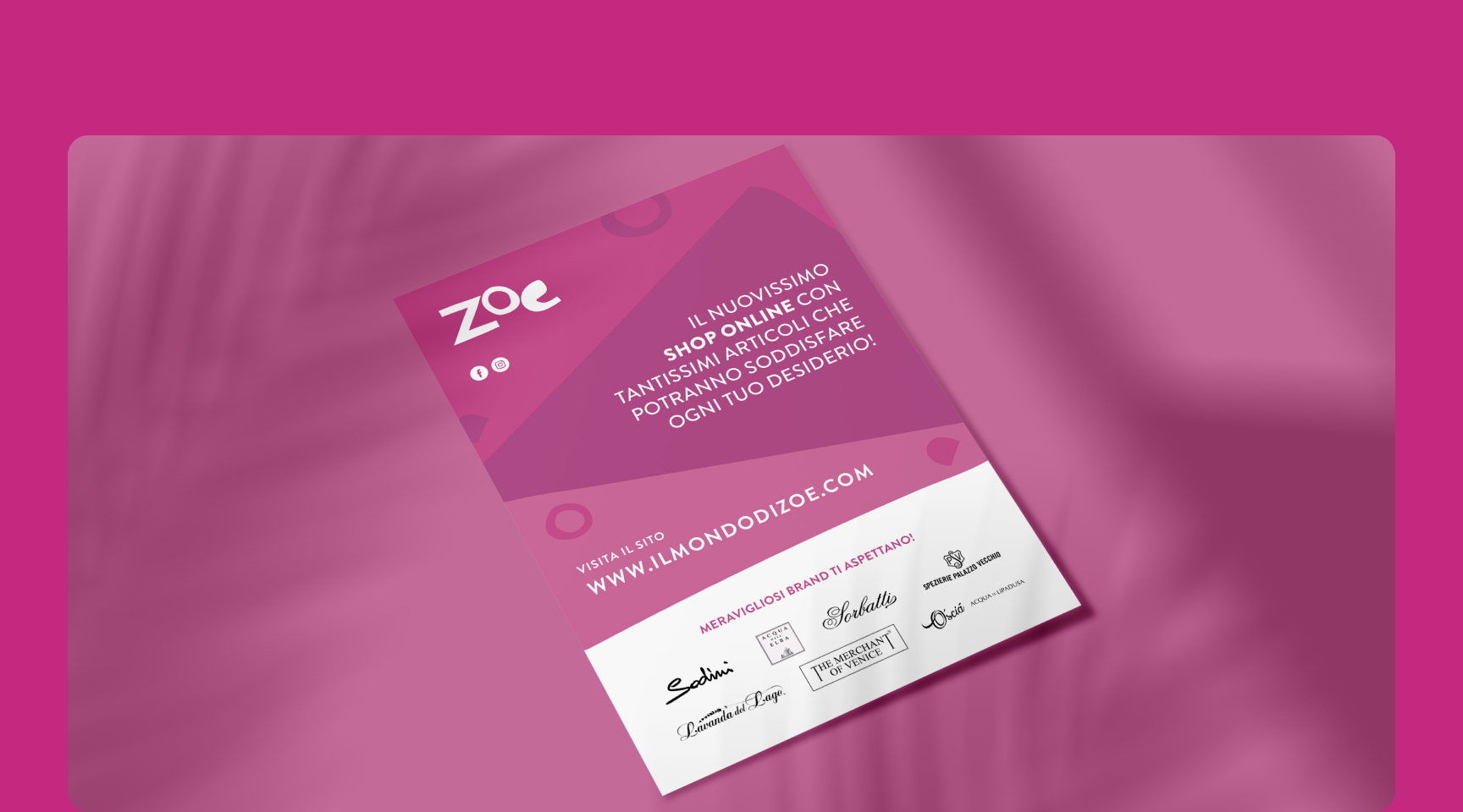 Dettaglio packaging per Zoe: brand identity, packaging e contenuti per beauty e lifestyle e‑commerce