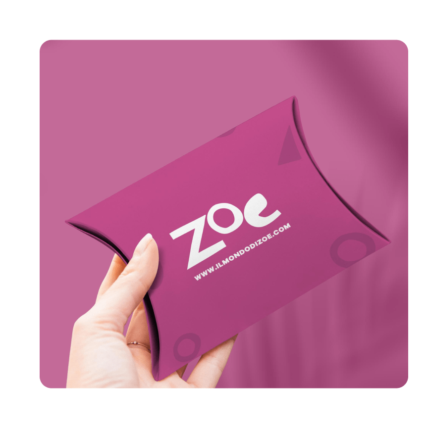 Composizione fotografica per Zoe: brand identity, packaging e contenuti per beauty e lifestyle e‑commerce